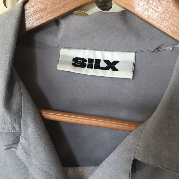 Classic Silk Shirt Classy Grey V Neck and Durable Find The Perfect Gift - Picture 7 of 8
